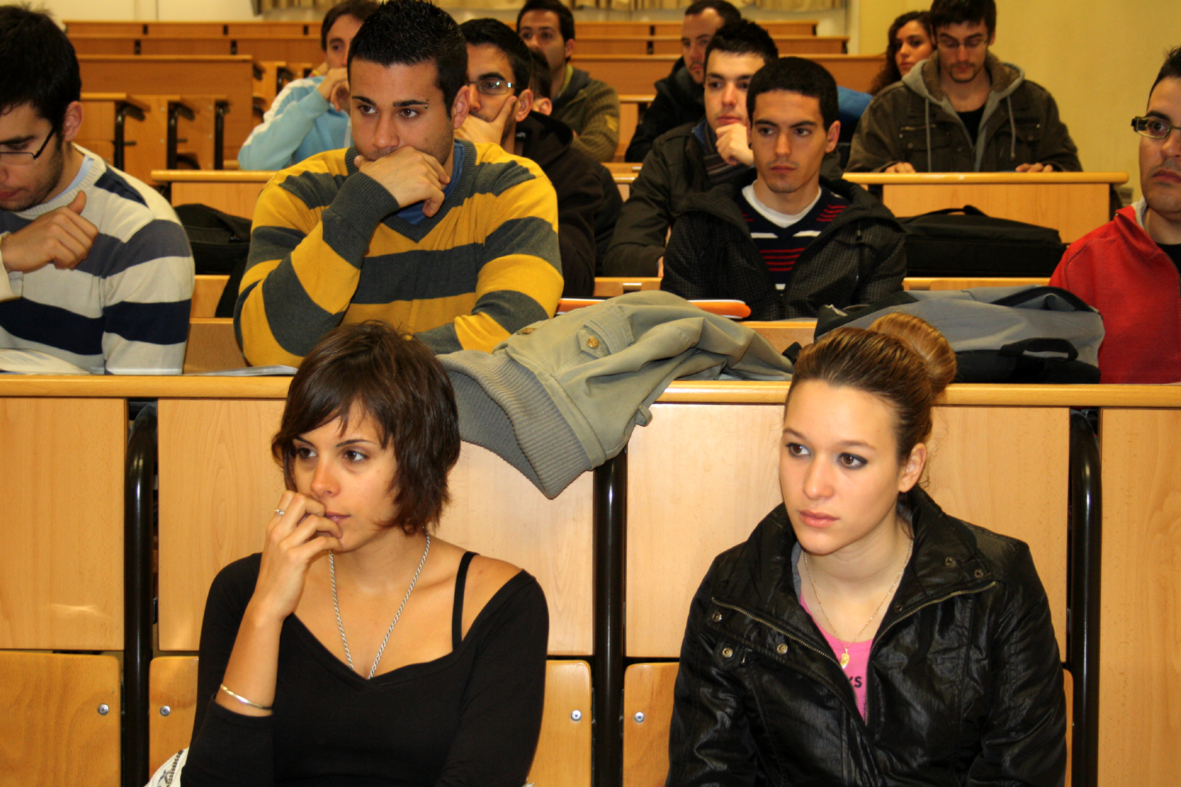 Alumnos, en la presentación en Jaén